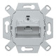 Data socket, Merten inserts, mechanism with fixing frame, RJ45 Cat6, inclined main