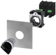 Toggle switch illuminable, 22 mm, round, metal, high gloss, black, knob short, 3SU1052-2BP10-0AA0, Siemens alt_view_4
