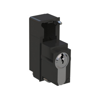 Half-cylinder with unique key for swing handle with 1x key