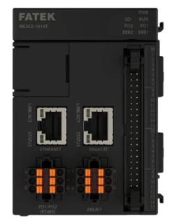 Fatek M-Avanced Motion PLC, 16DI/16DO PNP,16x HSC, 16x HSPSO, 2 AI, ETH, 2x ETHModbus master/slave, Ethercat (5 axis), 2xRS485, USB, E-Cam all axis main