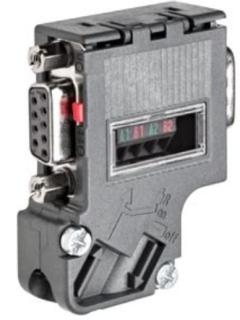 SIMATIC DP PROFIBUS connector RS 485, screw, with PG socket, 35Ā°, 6ES7972-0BB42-0XA0, Siemens main