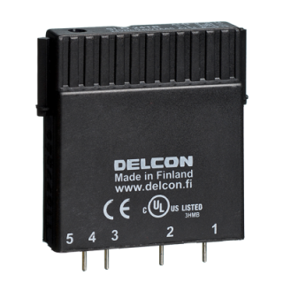 Izejas Plug-in relejs 24 VDC/0...440 VAC 5 A, motora slodzēm, SLO 24 TRA Delcon