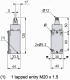 Limit switch, XCKJ, steel roller plunger reinforced, 1NC+1 NO, snap, M20, XCKJ167H29 alt_view_3