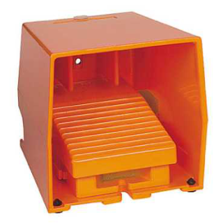 double foot switch, Harmony XPE, metal, blue, with cover, trigger mechanism, 1 step, 2 contacts 2 NO+NC, IP66 main