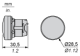 Head for pilot light, Harmony XB5, plastic, green, 22mm, plain lens, BA9s base fitting alt_view_2