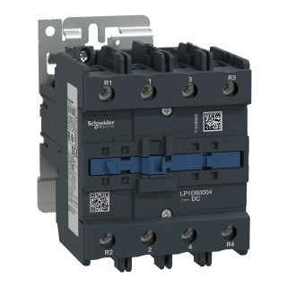 Contactor, TeSys Deca, 4P(4NO), AC-1, 440V, 125A, 24V DC coil, screw clamp terminals main