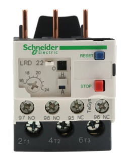 Thermal overload relay,TeSys Deca,16-24A,1NO+1NC,class 10A,screw clamp
