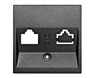 Cover for Single Data Sockets, anthracite, EV114003-- Schrack Technik