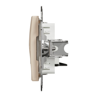 Telephone socket, Sedna Design & Elements, RJ11, PRO, beige main