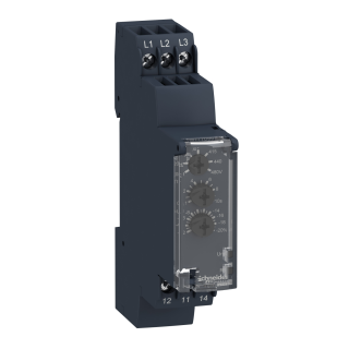 3 phase control relay, Harmony Control Relays, 5A, 1CO, undervoltage detection, 208...480V AC main