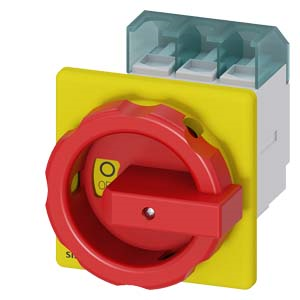 SENTRON, 3LD switch disconnector, EMERGENCY OFF switch, 3-pole, Iu: 63 A, 3LD2555-0TK53, Siemens main