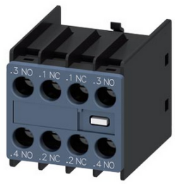 Auxiliary switch 2 NO+2 NC current paths: 1 NO, 1 NC, 1 NO for contactor rela..., 3RH2911-1FA22, Siemens main
