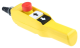 Pendant control station, Harmony XAC, plastic, yellow, pistol grip, 2 push buttons with 1NO, 1 emergency stop NC alt_view_5