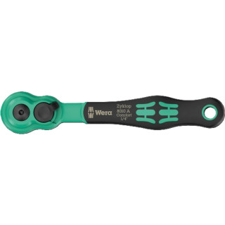 8010 A Zyklop Comfort ratchet, with reversing lever, 1/4" drive, Wera, 05005600001 main