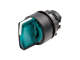 Illuminated selector switch, Harmony XB5, dark grey plastic, green handle, 22mm, universal LED, 2 positions, 1NO + 1NC, 24V AC DC alt_view_2