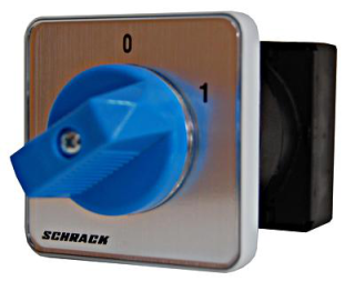 ON-OFF switch 2P, 20A, central mounting 22,5mm IN025220 Schrack Technik main