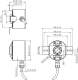 DBS60I-BGFM01024 INCREMENTAL ENCODER Stainless steel V2A, 4,5...30V TTL / HTL, 1024imp, 6-channel, Blind hollow shaft 14mm, Cable, 8-wire, radial, 5 m alt_view_6