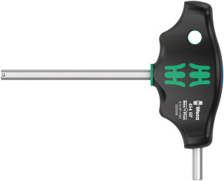 454 HF T-handle hexagon screwdriver Hex-Plus with holding function, 6 x 100 mm, 05023346001 Wera main