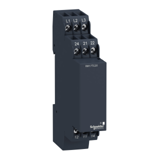 3 phase control relay, Harmony Control Relays, 5A, 2CO, 208...480V AC main