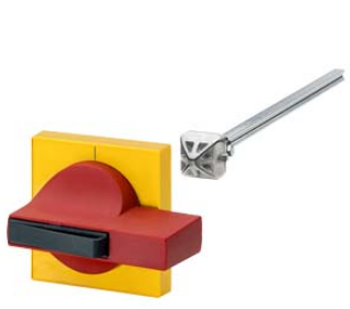 Door operating mechanism 8UC7 Handle red/blue-green Basic masking frame yellow for switch disconnector 3KL52, 3KM52, 3KL53, 3KM53, 3kA for actuating shafts 8x 8 mm main