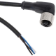 Konektors ar kabeli, M12, 4-PIN, leņķiskais, mamma, kabelis 2m, IP65/IP67/IP69K, XZCP1241L2 Telemecanique alt_view_2