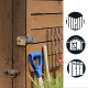 607EURDCC | Rectangular Brass padlock - Keyed Different alt_view_3