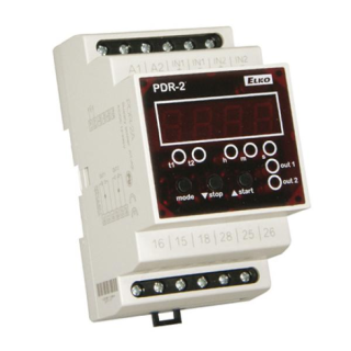 Laika relejs 16 funkcijas, 0.1 sek - 100 st, 16A, 12 - 240VAC/DC, 230VAC, PDR-2A/UNI Elko Ep main