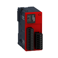 safety module, Modicon TM3, 3 function, Cat 4 PL e, SIL CL3, screw, 24V DC main