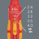 7516 VDE Kraftform Safe-Torque Speed Torque screwdriver, 2.4-4.0 Nm, 9 x 2.4 Nm x 2.8 Nm x 3.2 Nm x 3.6 Nm x 4.0 Nm x 192 mm, 05075876001 Wera alt_view_6
