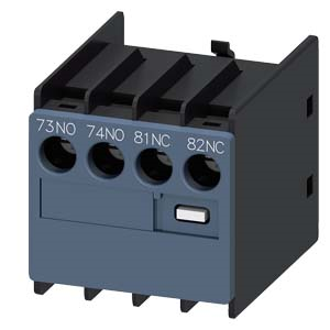 Auxiliary switch 1 NO+1 NC, current paths: 1 NO, 1 NC, connection from above, 3RH2911-1LA11, Siemens main