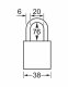 A1167KAMKYLW | Anodized Aluminium Padlocks - Keyed Alike and Master Keyed (Master Key to order separately) - 6 Pin locking mechanism alt_view_2