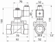 Solenoida vārsts S102003145N (T-GZ103), 1/2'', 2/2W, NC, 0/16bar, Tmax.+80C, 230AC, S102003145N , SMS Tork alt_view_2