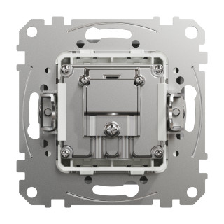 TV/SAT/R socket, Sedna Design & Elements, male IEC, female IEC, terminal, 4dB, PRO, aluminium main