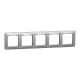Cover frame, Sedna Design, 5 gang, aluminium main
