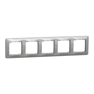 Cover frame, Sedna Design, 5 gang, aluminium