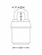 6321EURD | Pro Series padlock 6 pin cylinder - boron alloy shackle - Keyed Different alt_view_2