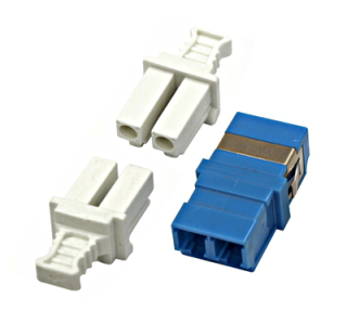 FO Coupler LC-Duplex,Singlemode,zirconia,without flange,blue