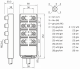 Sensor Junction box SBL-08D12-KC05, 8x M12, 5-PIN, LED, 5m, 6028396 Sick alt_view_2