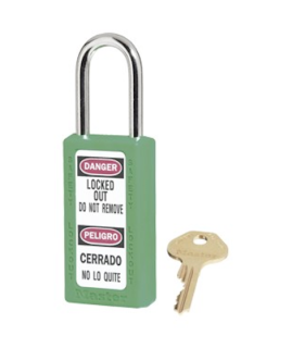 411KAMKGRN | Zenex padlock - Keyed Alike and Master Keyed (Master Key to order separately) padlock - Key retaining main