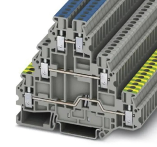 Trīslīmeņu zemējuma spaile UT 2, 5-PE/L/N, 2, 5mm2, 19A, PC3214291 Phoenix Contact main