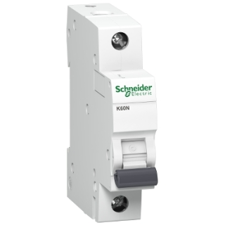 Miniature circuit breaker (MCB), Acti9 K60N, 1P, 16A, B curve, 6000A (IEC/EN 60898-1)