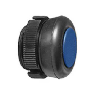 Head for push button, Harmony XAC, plastic, blue, booted, spring return main