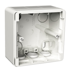 Exxact 1 gang surface IP44 hig white