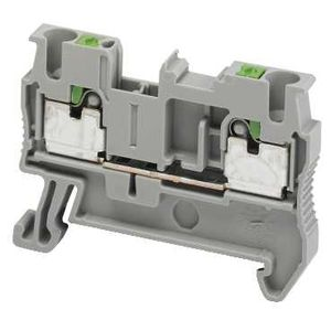 Terminal block, Linergy TR, push-in type, feed through, 2 points, 2.5mm², grey, set of 50 main