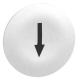 Cap for multiple-headed push button, Harmony XB4, wireless, plastic, white, 22mm, black marked arrow alt_view_2
