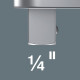 7773 A Square drive insert, 9x12 mm, 9x12 x 1/4" x 44 mm, 05078200001 Wera alt_view_5