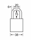 S1107GRN | Anodized Aluminium Padlocks - American Lock - Keyed Different - 6 Pins locking mechanism alt_view_2