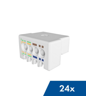 Wire Manager for S-JACK and PERFORMANCE LINE, white, 24 pcs., HSEMRJZS01 Schrack Technik