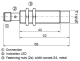Induktīvais sensors IME18-12NPSZC0S DC10-30V, PNP, NO, Sn=12mm, ar konekt.M12, non flush, korpus 69 mm, 1040982 Sick alt_view_2