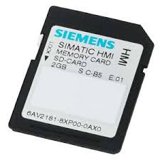 SIMATIC HMI SD memory card 2 GB, indoor TIA Portal V11 or higher, 6AV2181-8XP00-0AX0, Siemens main